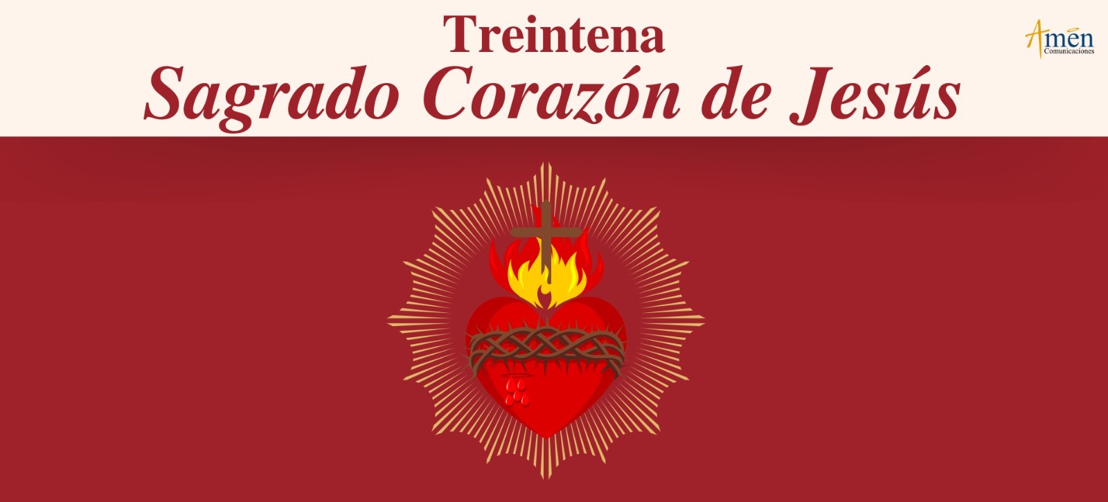 Banner treintena Sagrado Corazón de Jesús