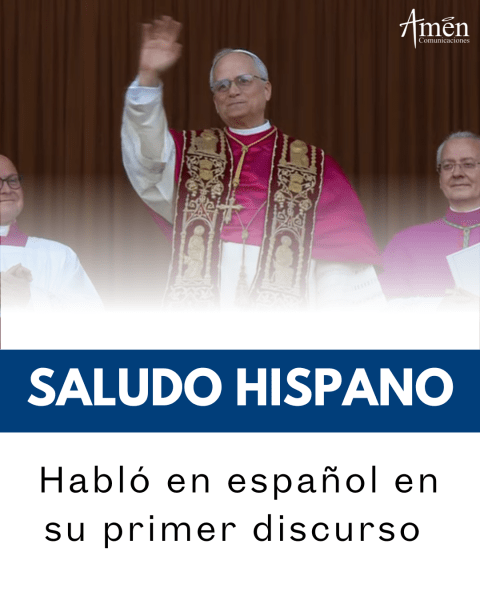 curiosidades del papa leon XIV -  el papa hablo en español en su primer discurso 