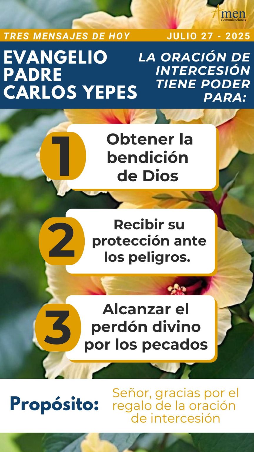 Evangelio de Hoy 27 de julio 2025 | Padre Carlos Yepes