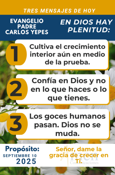 salmo de hoy - 10 septiembre de agosto 2025 - padre carlos yepes