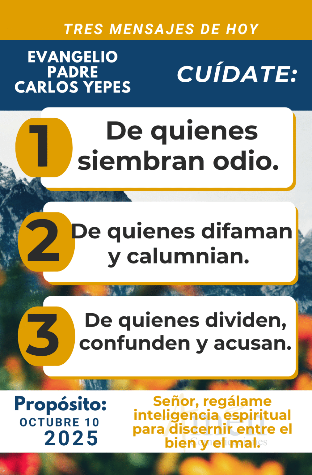 Evangelio de Hoy 10 octubre 2025 | Padre Carlos Yepes