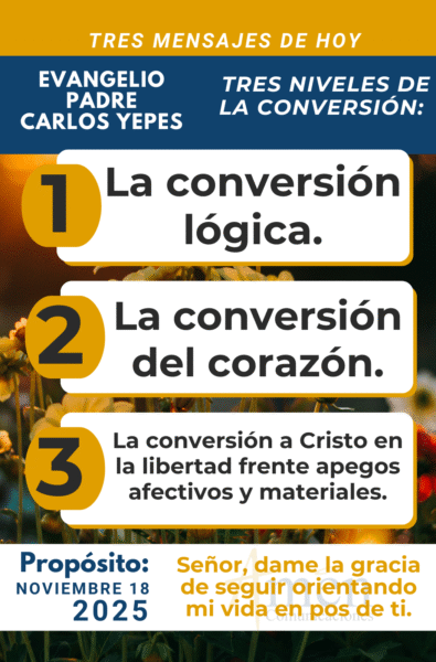 tres mensajes del evangelio - 18 de noviembre 2025