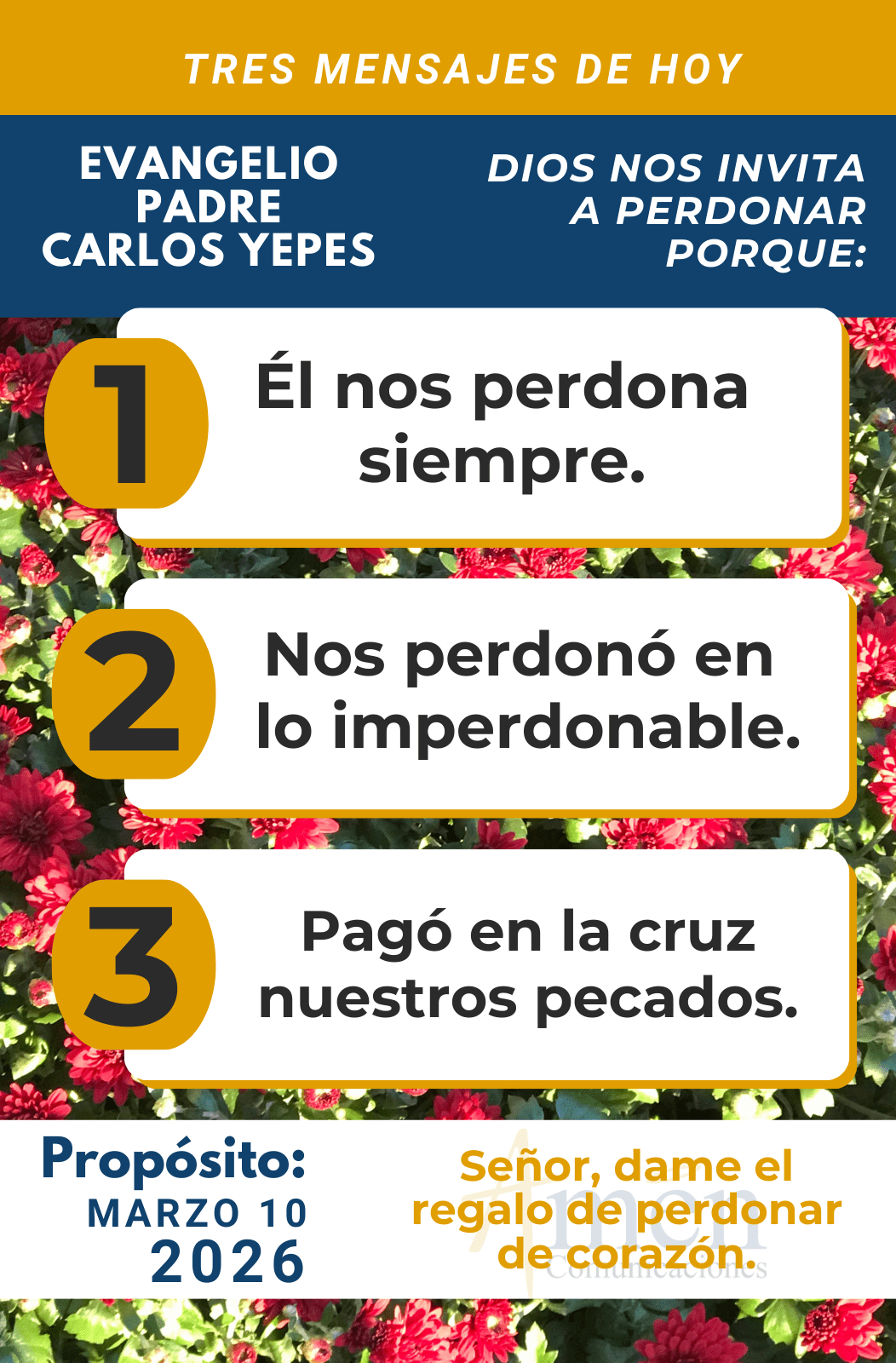 Evangelio de Hoy 10 marzo de 2026 | Padre Carlos Yepes
