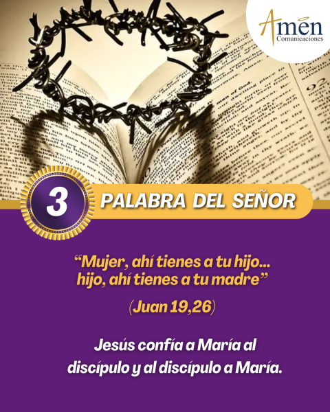 Tercera palabra de Jesús en la Cruz 