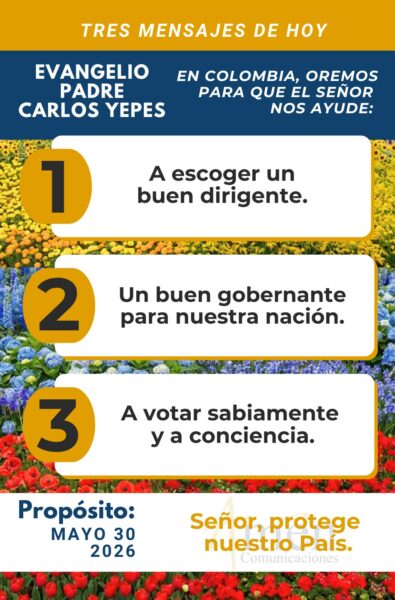 Padre carlos Yepes - evangelio de hoy - 30 de mayo 2026