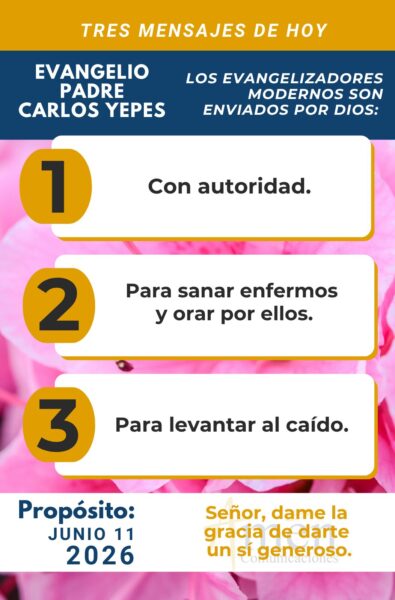Padre carlos Yepes - evangelio de hoy - 11 de junio 2026