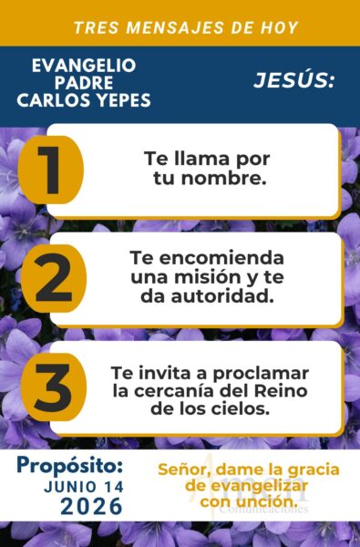 Padre carlos Yepes - evangelio de hoy - 14 de junio 2026