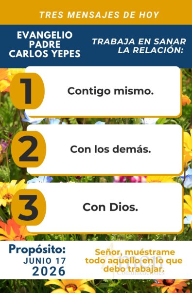 Padre carlos Yepes - evangelio de hoy - 17 de junio 2026