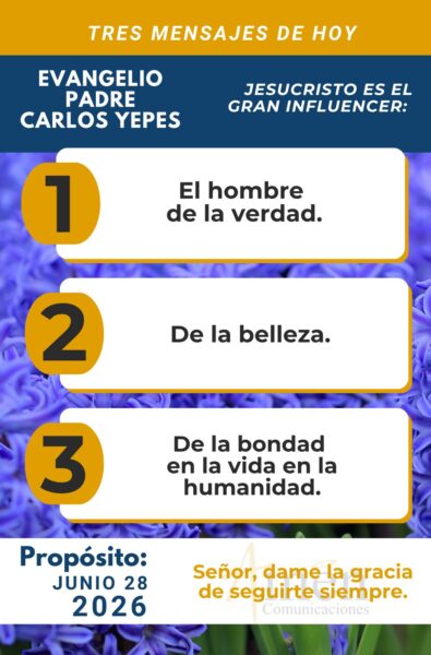 Padre carlos Yepes - evangelio de hoy - 28 de junio 2026