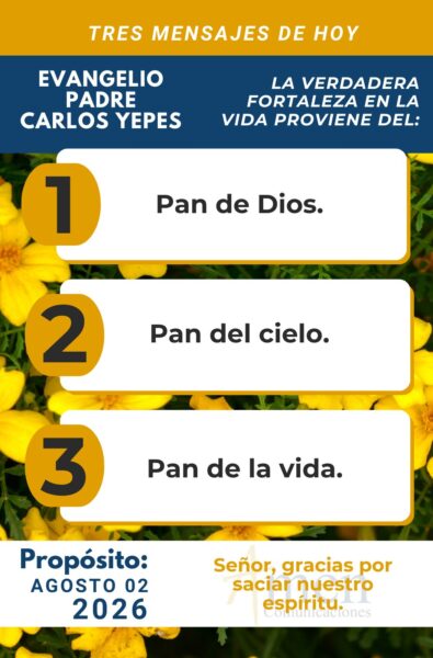 Evangelio de hoy - resumen - 2 de agosto 2026 - amen comunicaciones