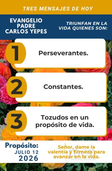 Padre carlos Yepes - evangelio de hoy - 12 de julio 2026
