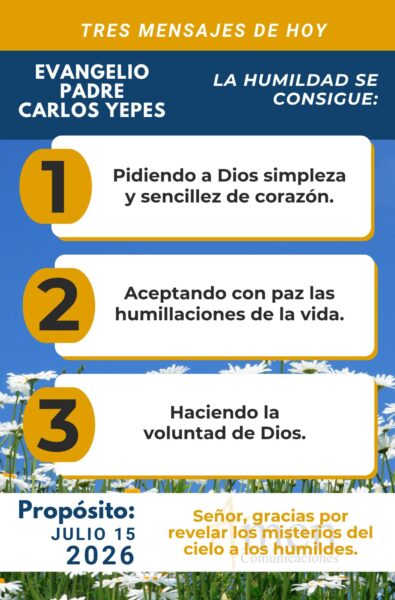Evangelio de hoy - 15 de julio 2026 - amen comunicaciones
