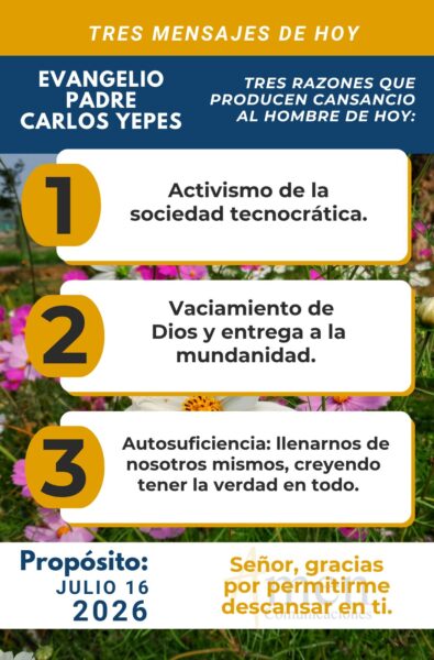 Evangelio de hoy - 16 de julio 2026 - amen comunicaciones