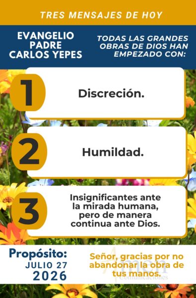 Evangelio de hoy - 27 de julio 2026 - amen comunicaciones