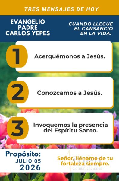 Padre carlos Yepes - evangelio de hoy - 5 de julio 2026