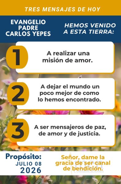 Padre carlos Yepes - evangelio de hoy - 8 de julio 2026