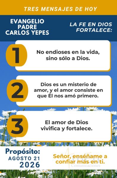 Evangelio de hoy - resumen - 21 de agosto 2026 - amen comunicacione