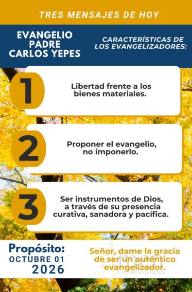 Evangelio de hoy - resumen - 1 de octubre 2026 - amen comunicaciones
