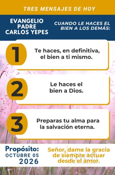 Evangelio de hoy - resumen - 5 de octubre 2026 - amen comunicaciones