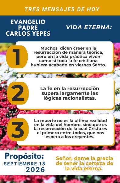 Evangelio de hoy - resumen - 18 de agosto 2026 - amen comunicaciones