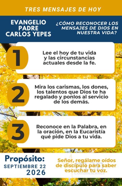 Evangelio de hoy - resumen - 22 de agosto 2026 - amen comunicaciones