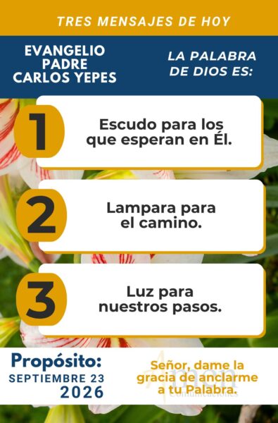 Evangelio de hoy - resumen - 23 de agosto 2026 - amen comunicaciones