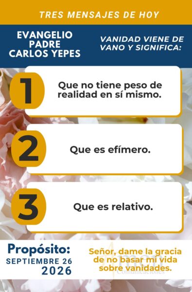 Evangelio de hoy - resumen - 26 de agosto 2026 - amen comunicaciones