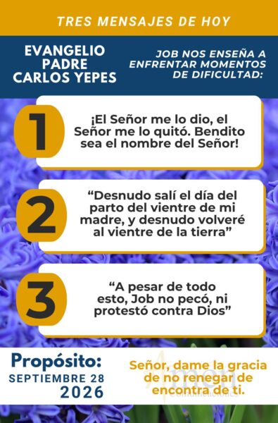 Evangelio de hoy - resumen - 27 de agosto 2026 - amen comunicaciones