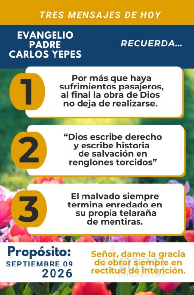 Evangelio de hoy - resumen - 9 de agosto 2026 - amen comunicacione