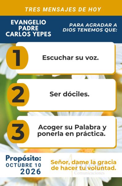 Evangelio de hoy - resumen 10 de octubre 2026 - amen comunicaciones