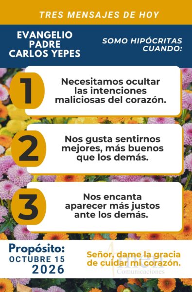Evangelio de hoy - resumen 15 de octubre 2026 - amen comunicaciones