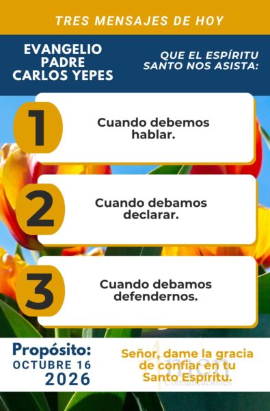 Evangelio de hoy - resumen 16 de octubre 2026 - amen comunicaciones